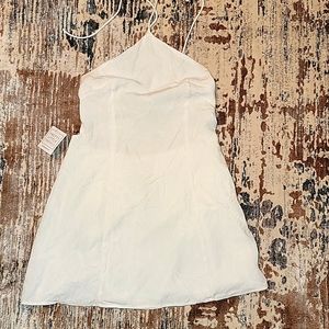 White halter dress